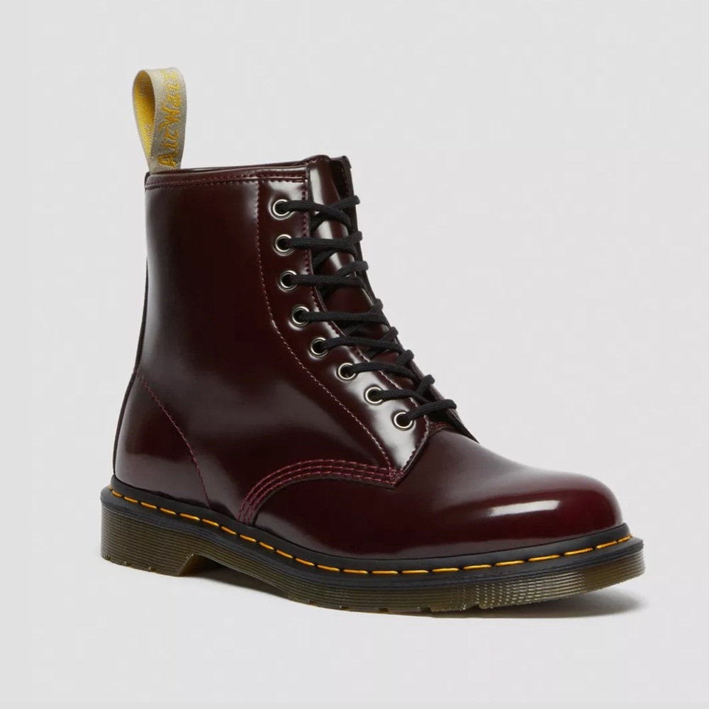 Cherry Red Dr. Marten Boots. UK 6 / US 8